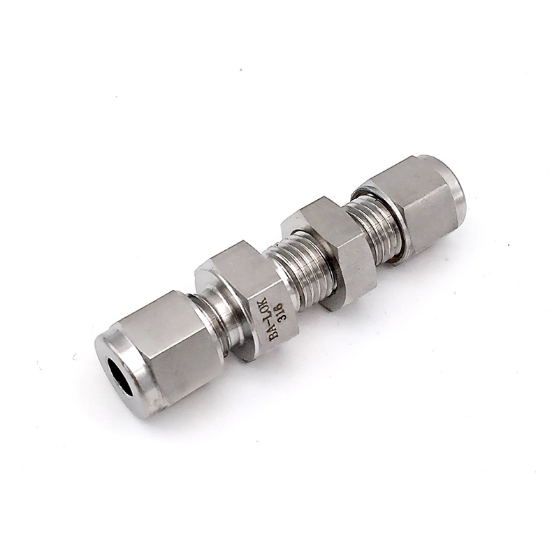 卡套式穿板直通接頭BU型